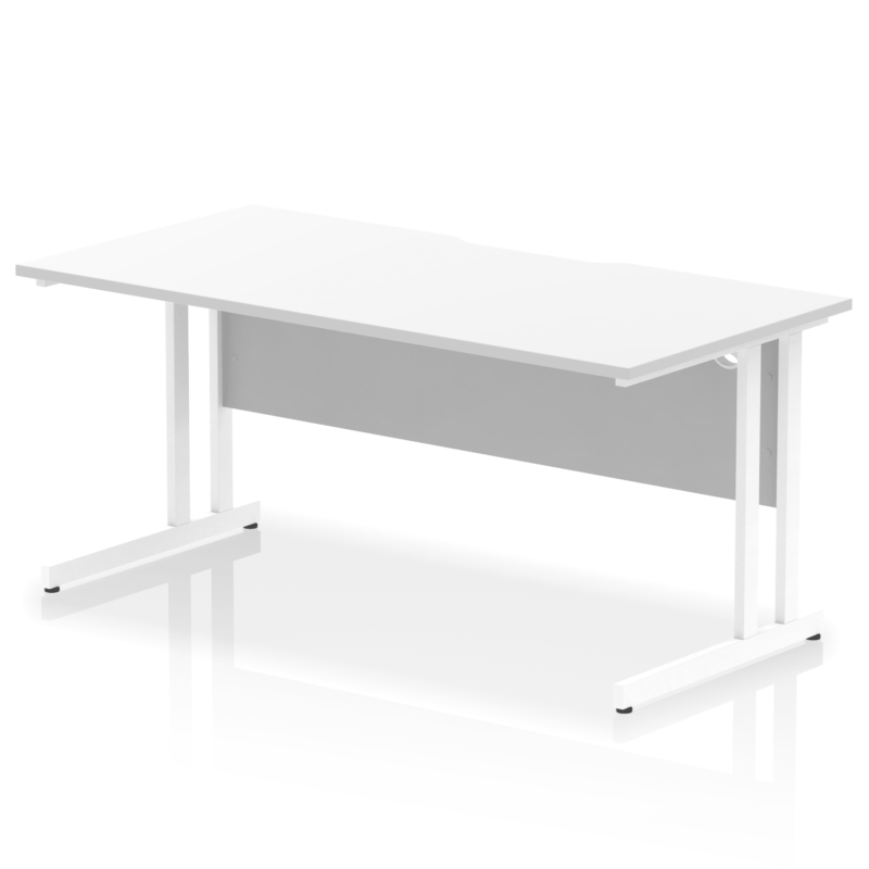 Impulse Scalloped Edge 1600mm Straight Desk Cantilever Leg - Image 19