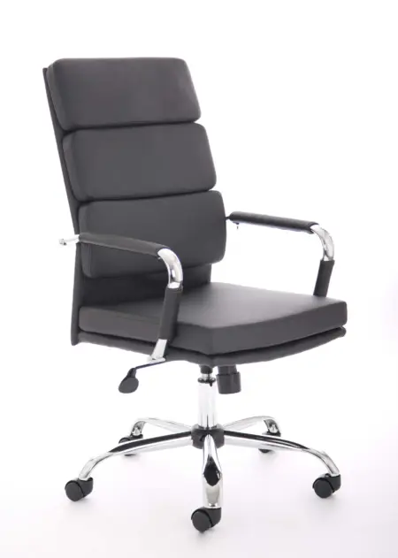 Advocate Medium Back Bonded Leather Executive Office Chair with Arms