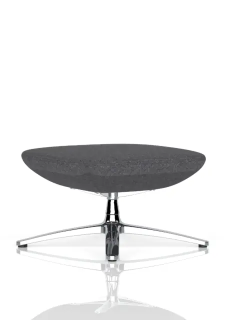 Etta Dark Grey Cashmere Footstool